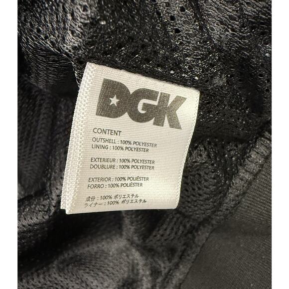 DGK "Dirty Ghetto Kids" Windbreaker Black Polyester Jacket Long Sleeve Men’s L - Picture 13 of 16